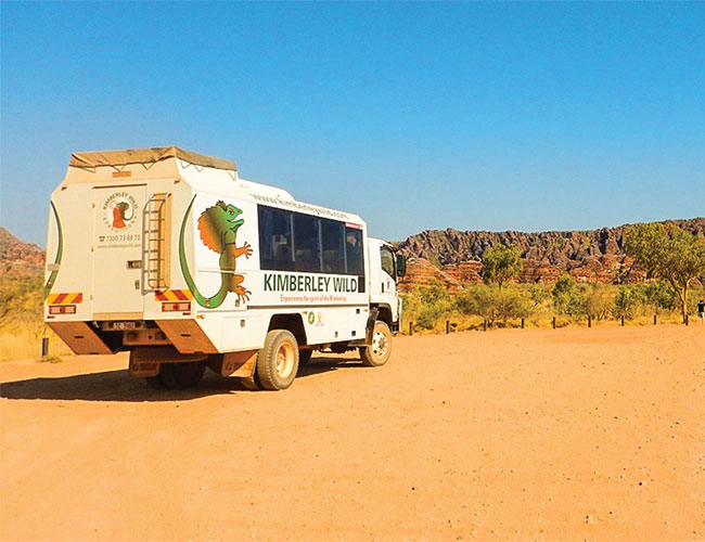 Kimberley Wild vehicle in the Purnululu National Park