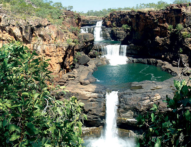 The Mitchell Falls are among the most photographed attractions of the Kimberley