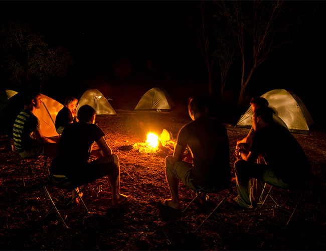 Nothing like chat around the camp fires before bed